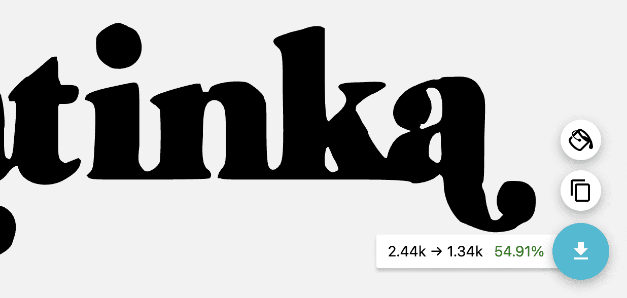 Compress SVG to 1KB online