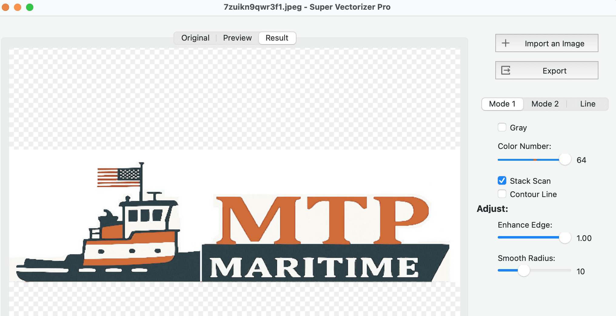 Colour logo vectorization in Super Vectorizer Pro - Markdown Editor Online — Live Preview with GFM Suppo