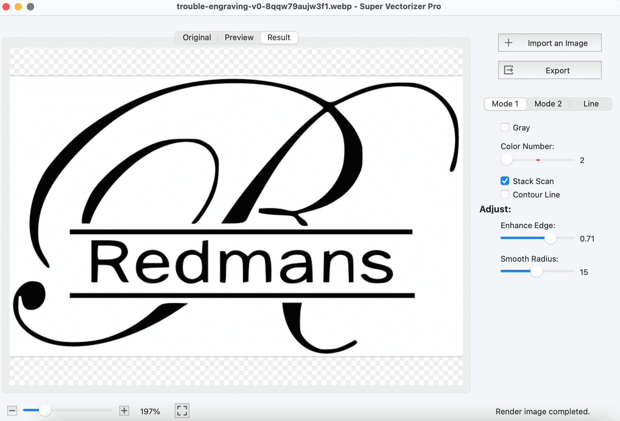 Script logo converted to clean vector paths - JSON to TypeScript Generator