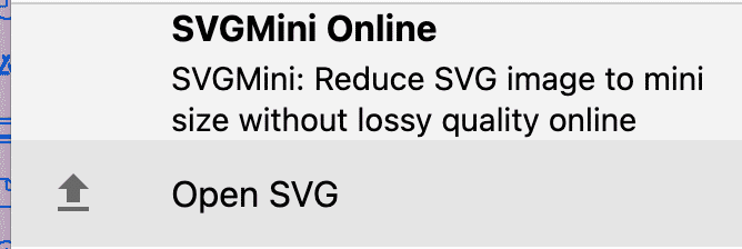 Reduce SVG Image to mini Size online