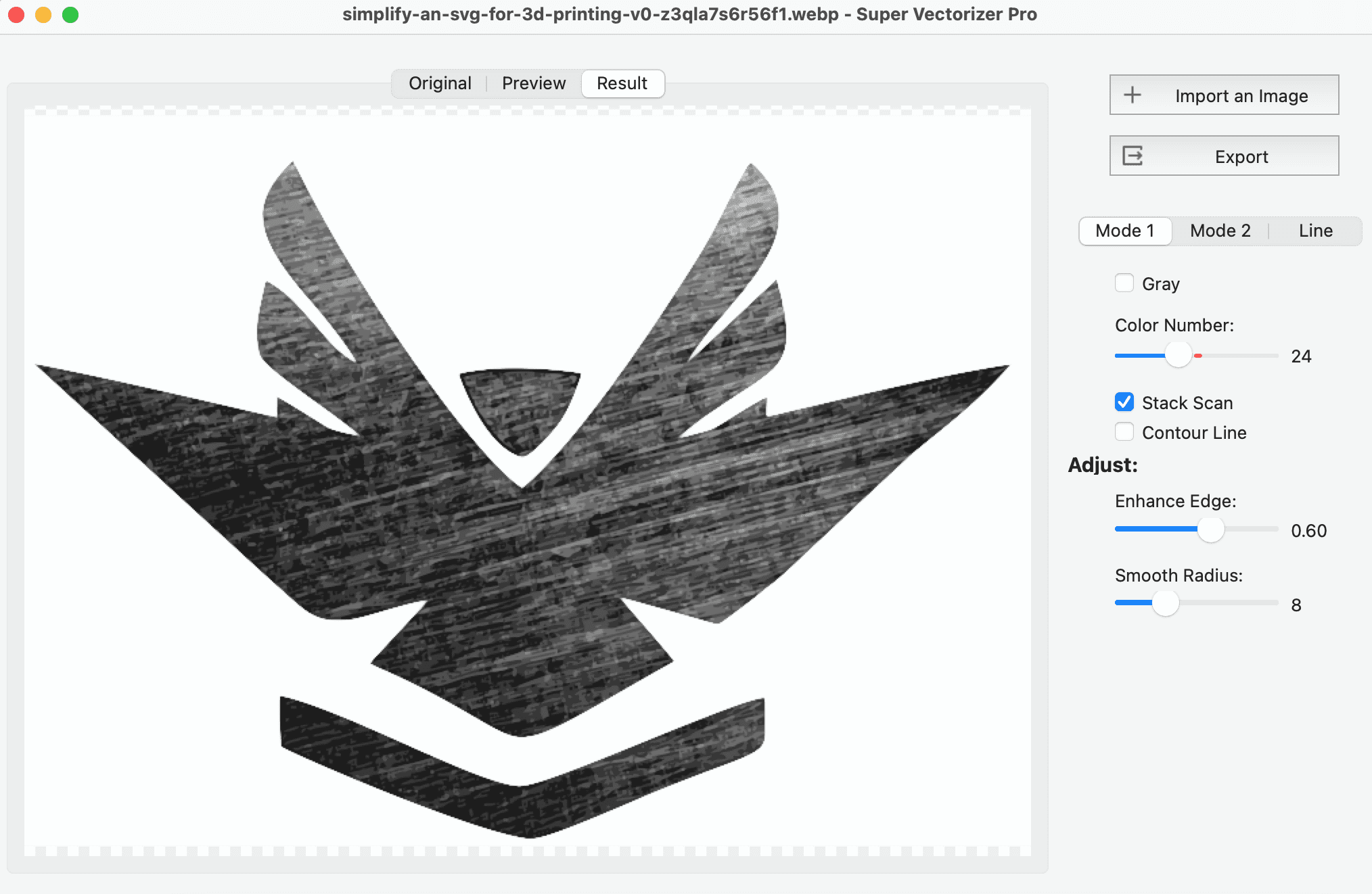 Detailed image traced into a black vector silhouette - Online Image Vectorizer 2026: Free Image Trace &